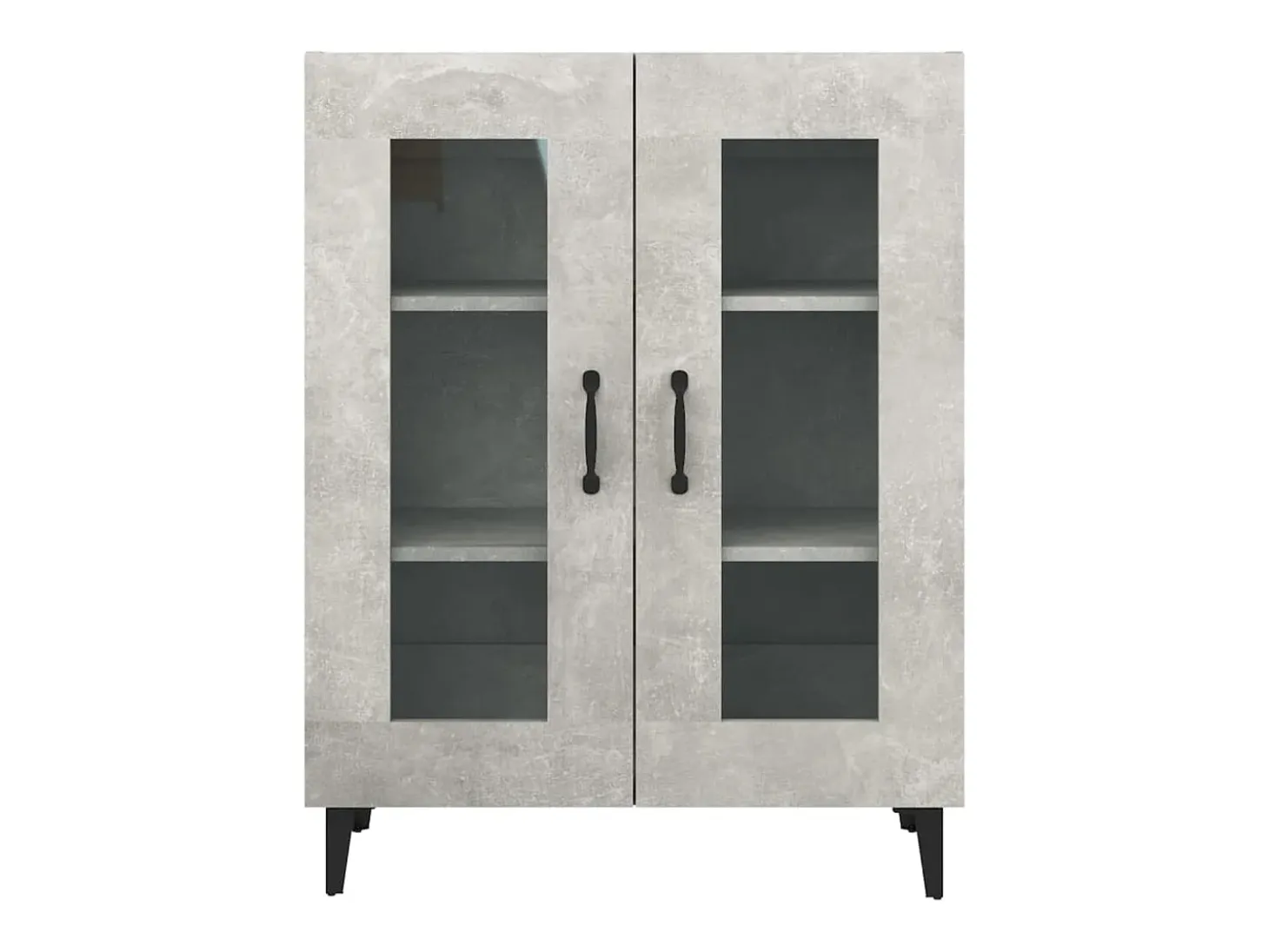 Aparador gris hormigón 69,5x34x90 cm madera de ingeniería