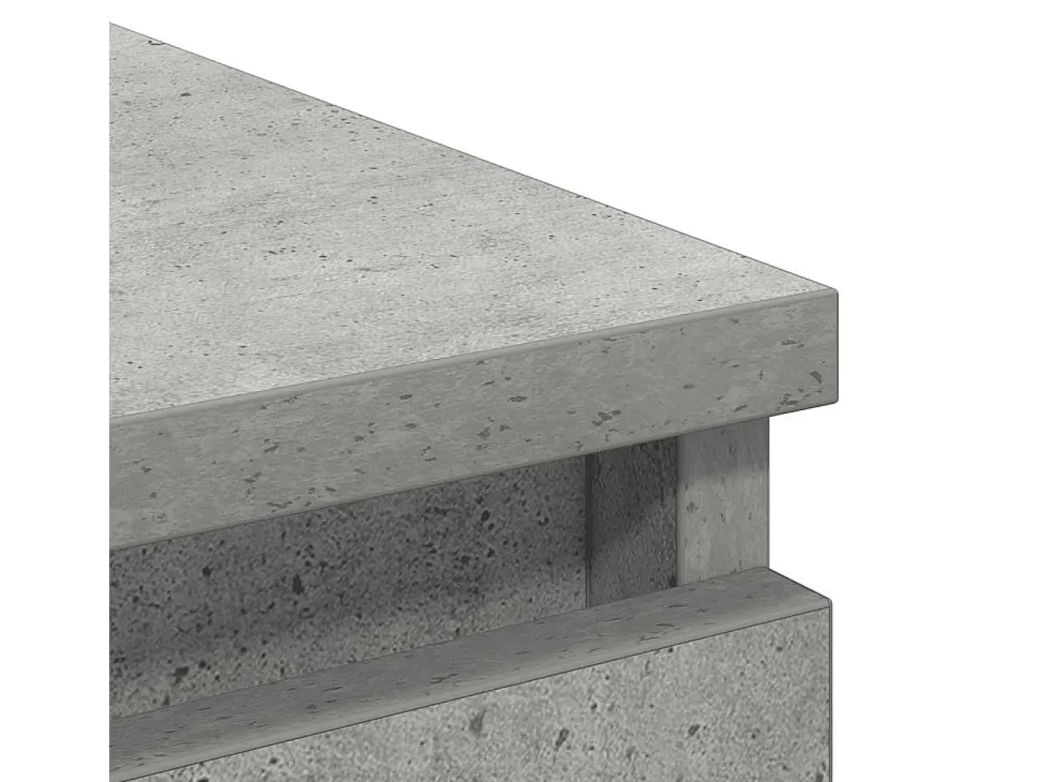 Aparador gris hormigón 80x35x99 cm madera de ingeniería