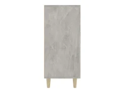 Aparador gris hormigón 90x34x80 cm madera de ingeniería