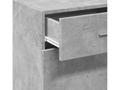 Aparador gris hormigón 45x42,5x93 cm madera de ingeniería