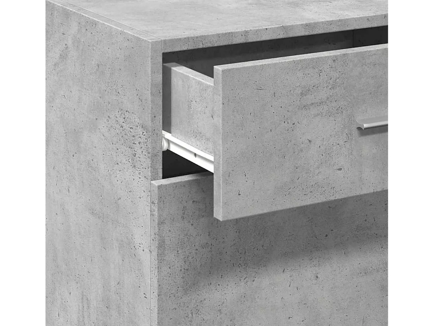 Aparador gris hormigón 45x42,5x93 cm madera de ingeniería