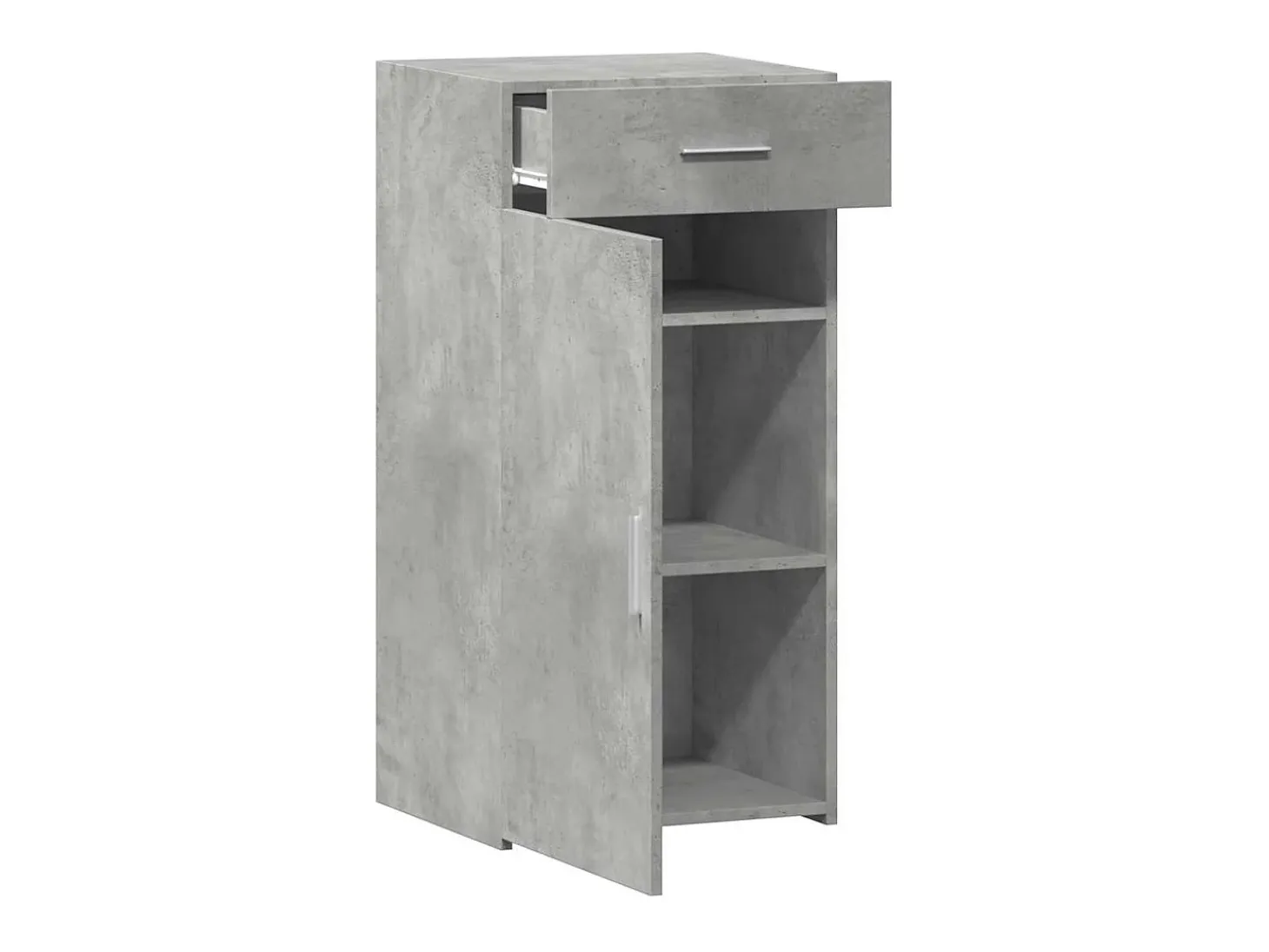 Aparador gris hormigón 45x42,5x93 cm madera de ingeniería