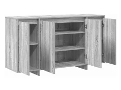 Aparador Gris Sonoma Madera de Ingeniería Gris 135 x 41 x 75 cm
