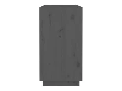 Aparador Gris 100x40x75 cm Madera Maciza de Pino