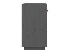 Aparador Gris 98,5x40x75 cm Madera Maciza de Pino