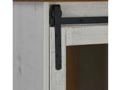 Aparador HALDEN con puerta corredera blanco 80x40x80 cm