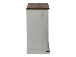 Aparador HALDEN con puerta corredera blanco 80x40x80 cm