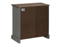Aparador HALDEN con puerta corredera gris 80x40x80 cm