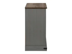 Aparador HALDEN con puerta corredera gris 80x40x80 cm