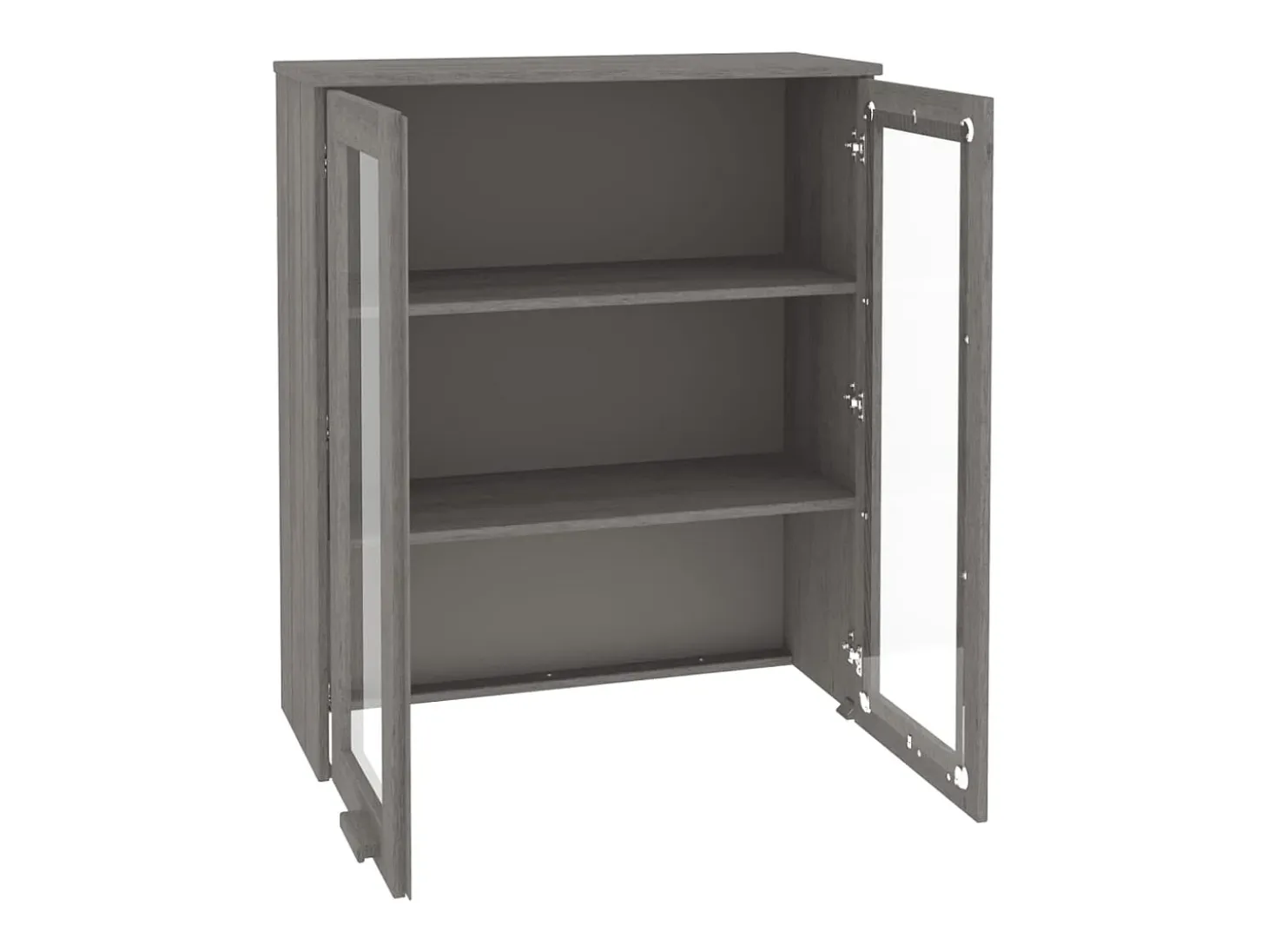 Aparador HAMAR Gris Claro 85x35x100 cm Madera de Pino
