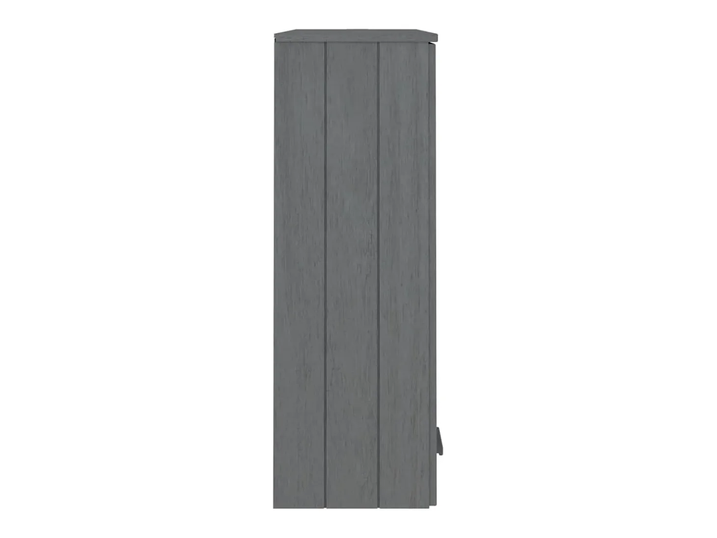 Aparador HAMAR Gris Oscuro 85x35x100 cm Madera de Pino