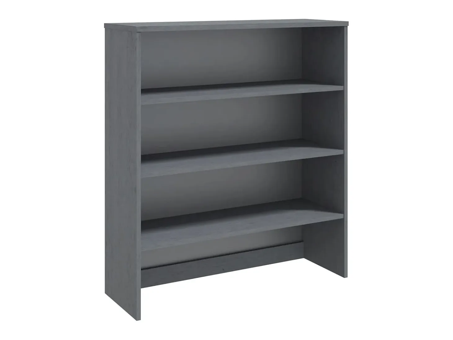 Aparador HAMAR Gris Oscuro 90x30x100 cm Madera de Pino