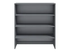 Aparador HAMAR Gris Oscuro 90x30x100 cm Madera de Pino