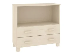 Aparador HAMAR madera de pino maciza marrón miel 85x35x80 cm ES64631