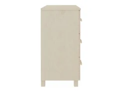Aparador HAMAR madera de pino maciza marrón miel 90x40x80 cm