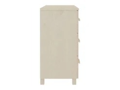Aparador HAMAR madera de pino maciza marrón miel 90x40x80 cm ES88668