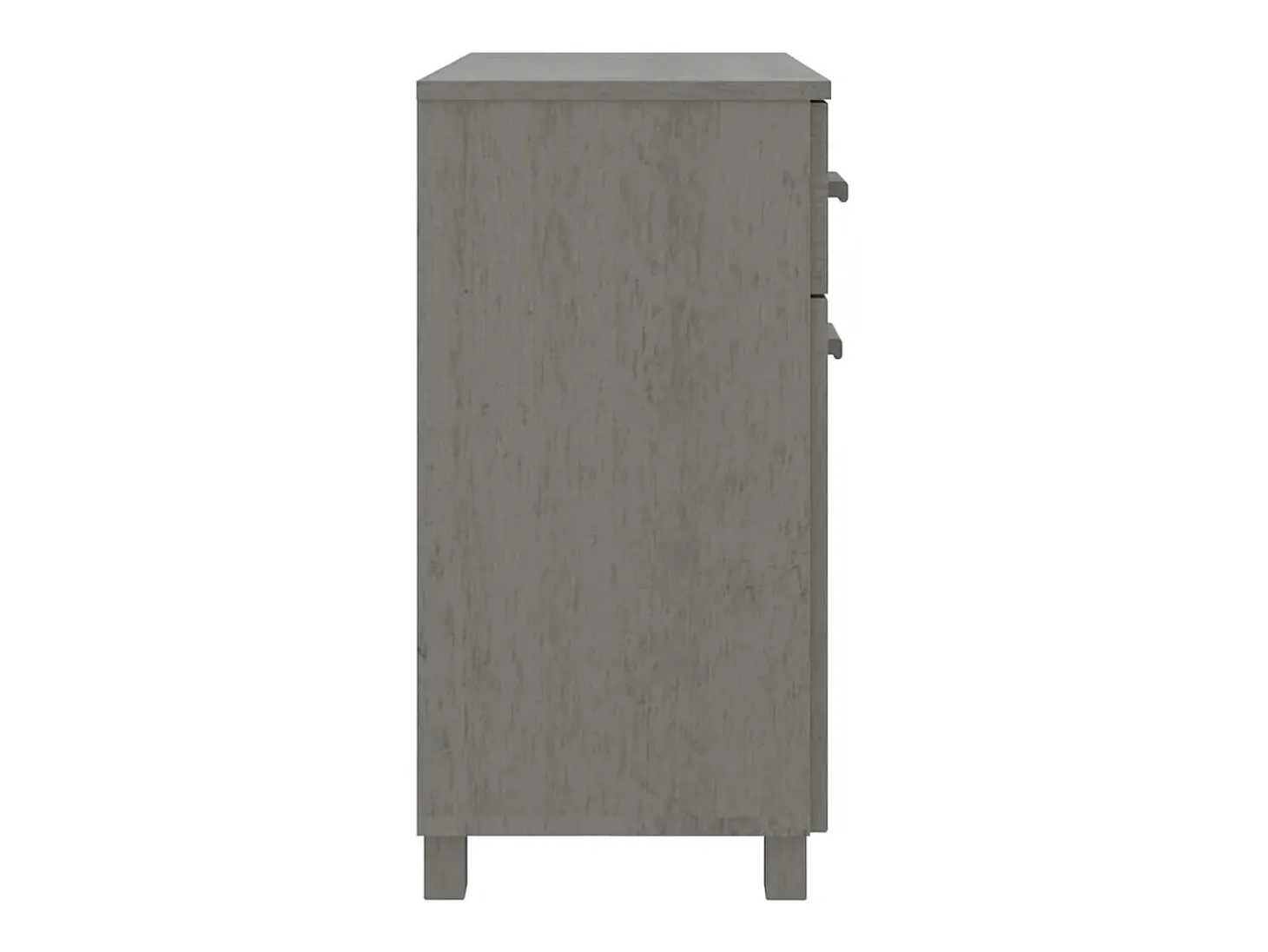 Aparador HAMAR madera maciza de pino gris claro 79x40x80 cm