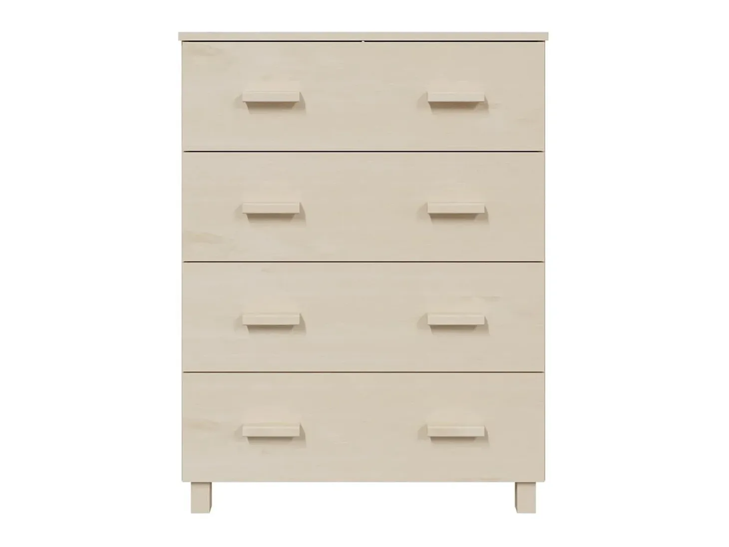 Aparador HAMAR madera pino maciza marrón miel 79x40x103,5 cm ES42783