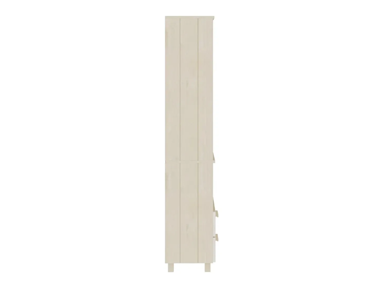 Aparador HAMAR Marrón Miel 60x35x180 cm Madera Maciza de Pino