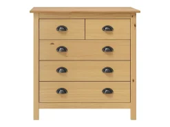 Aparador Hill 79x40x80 cm Madera Maciza de Pino