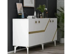Aparador Iris Blanco dorado150x79x40 cm