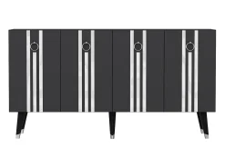 Aparador Isil Antracita Plata 150x40x80 cm