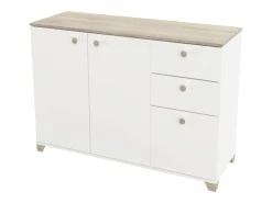 Aparador Izzy Blanco Mate Roble Kronberg 82x120x42 cm Salón Comedor