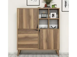 Aparador Kailua 342, Nuez, 115x100cm, Número de puertas: 3.0030cm, Aglomerado laminado