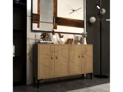 Aparador Kailua 1959, Roble, 75x120x30cm, Aglomerado laminado