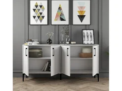 Aparador Kiev 160 blanco 160x35x78 cm