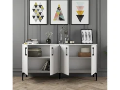 Aparador Kiev 160 blanco 160x35x78 cm