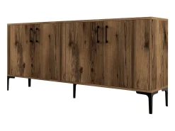 Aparador Kiev color nogal 180x35x78 cm