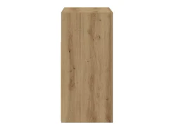 Aparador luces LED madera ingeniería roble artisan 80x35x75 cm