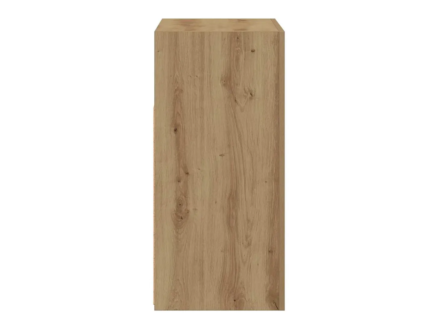 Aparador luces LED madera ingeniería roble artisan 80x35x75 cm
