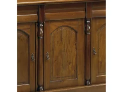 Aparador madera caoba marrón 3 puertas Castle 170 cm