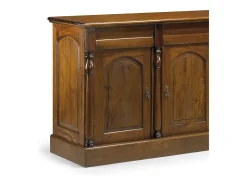 Aparador madera caoba marrón 3 puertas Castle 170 cm