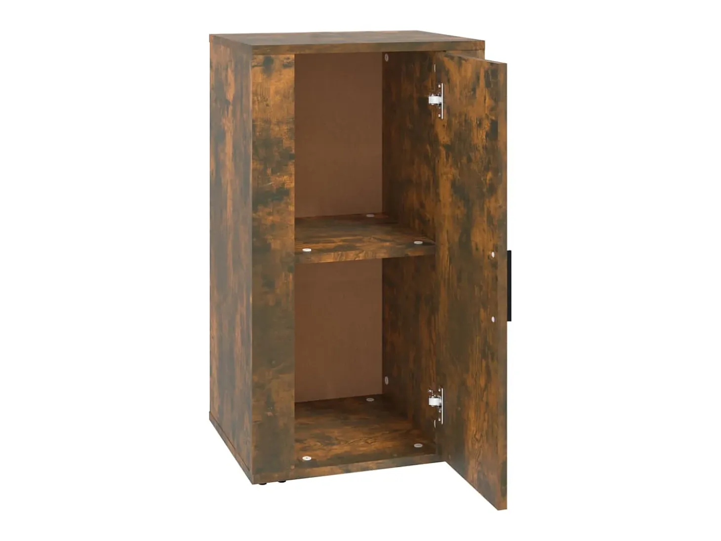 Aparador madera contrachapada color roble ahumado 40x33x70 cm