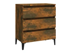 Aparador madera contrachapada color roble ahumado 60x35x69 cm ES75842