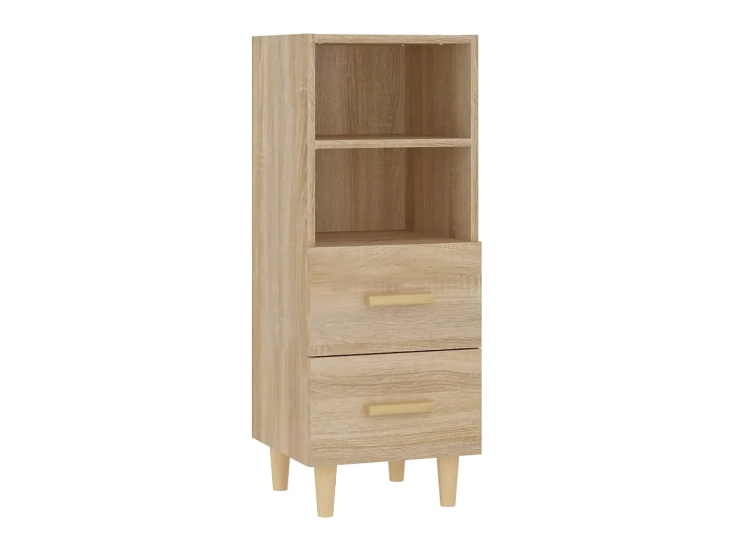 Aparador madera contrachapada color roble Sonoma 34,5x34x90 cm ES98644