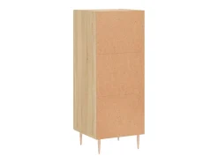 Aparador madera contrachapada color roble Sonoma 34,5x34x90 cm