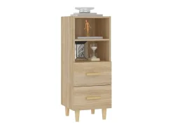 Aparador madera contrachapada color roble Sonoma 34,5x34x90 cm