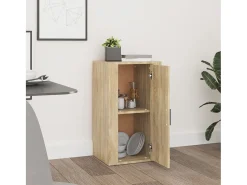 Aparador madera contrachapada color roble Sonoma 40x33x70 cm