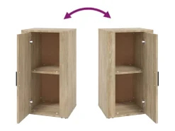 Aparador madera contrachapada color roble Sonoma 40x33x70 cm