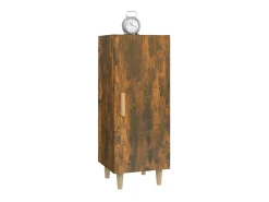 Aparador madera contrachapada roble ahumado 34,5x34x90 cm ES82495