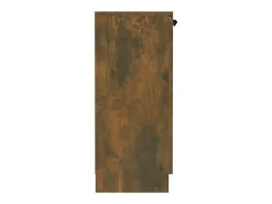 Aparador madera contrachapada color roble ahumado 60x30x70 cm