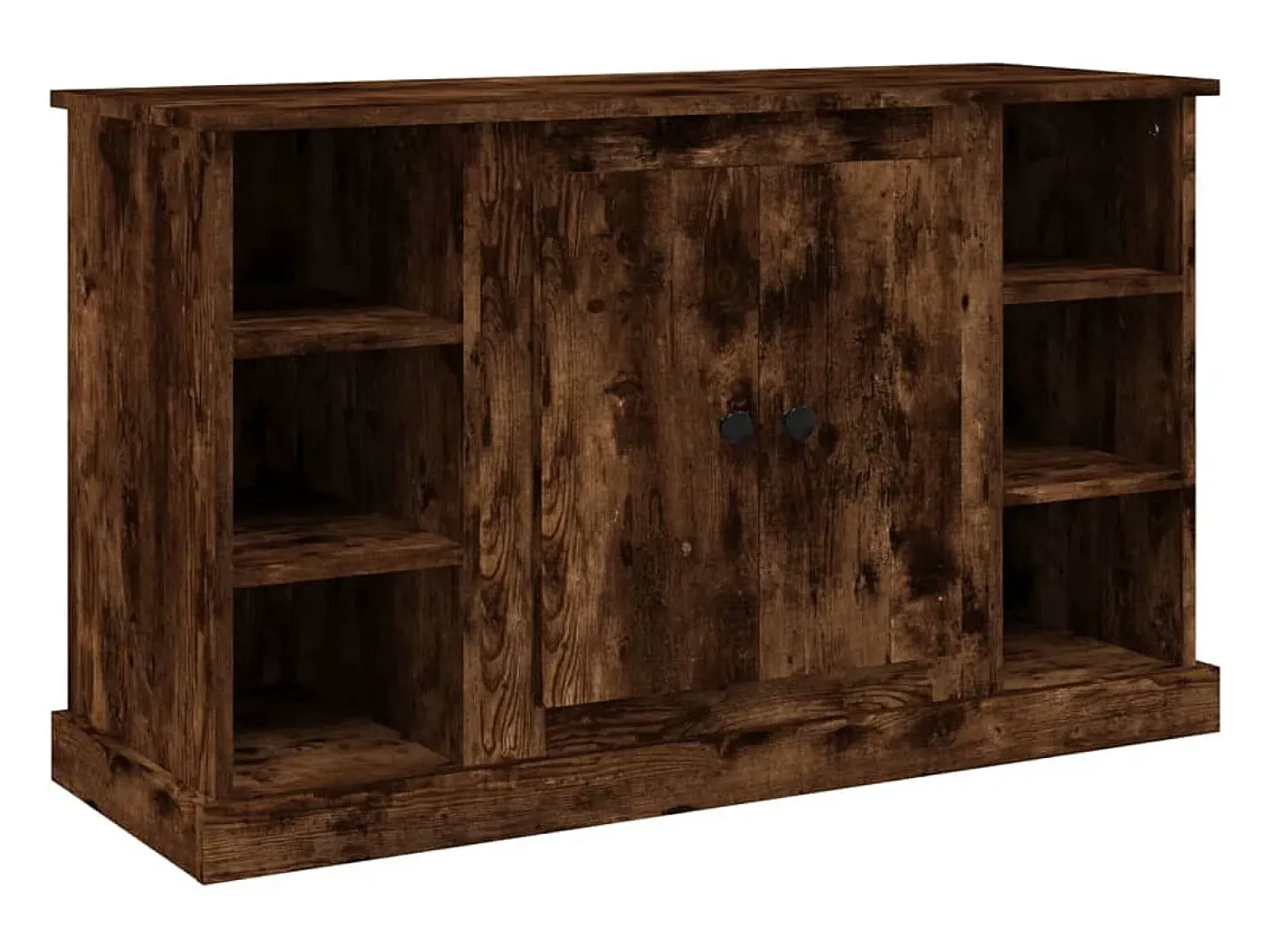 Aparador madera contrachapada color roble ahumado 100x35,5x60cm
