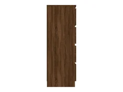Aparador madera contrachapada roble marrón 60x35x98,5 cm