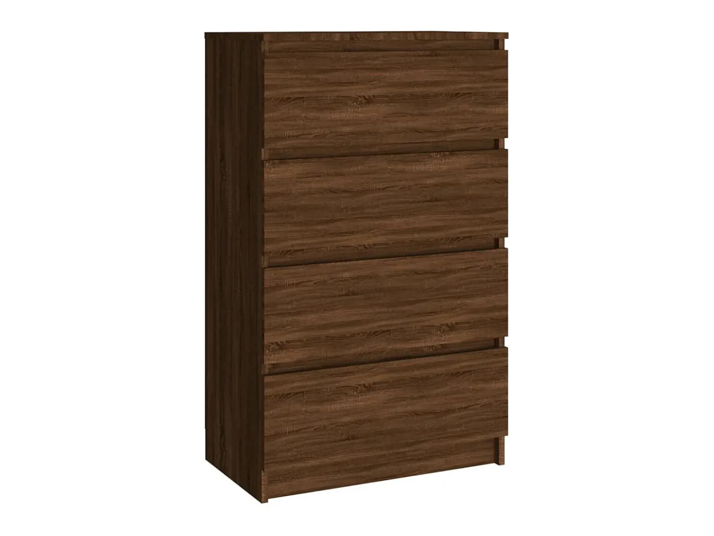 Aparador madera contrachapada roble marrón 60x35x98,5 cm