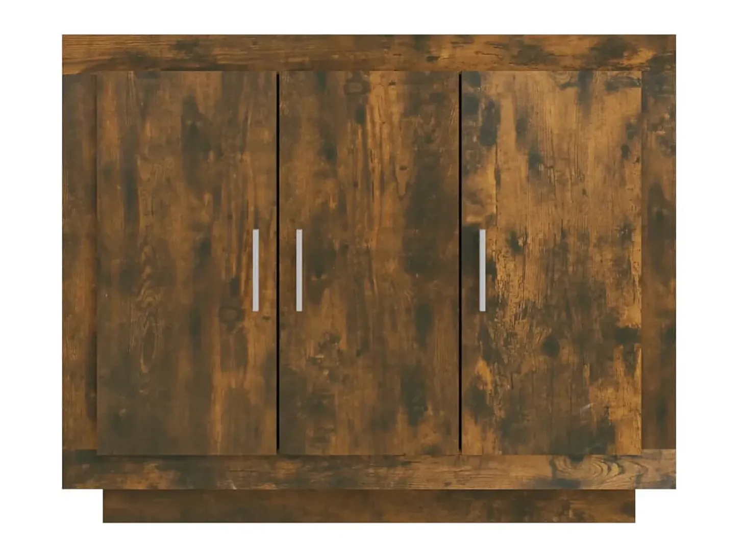 Aparador madera contrachapada color roble ahumado 92x35x75 cm ES84812