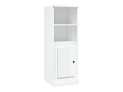 Aparador madera contrachapada blanco brillo 36x35,5x103,5 cm ES93370